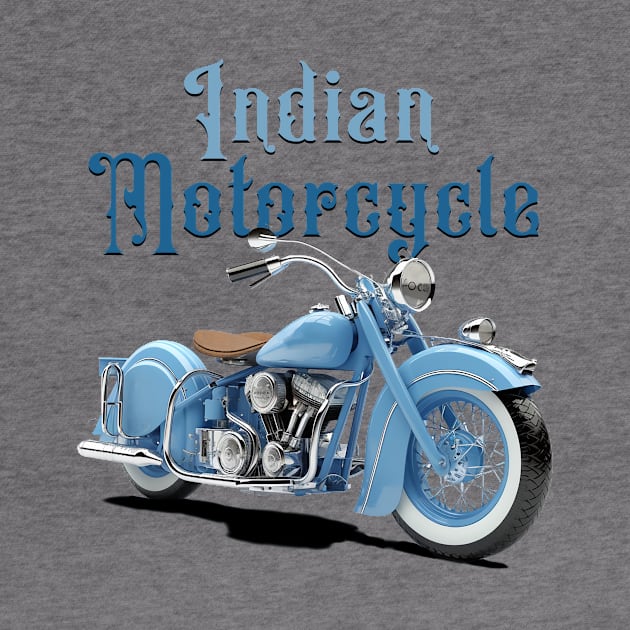 Indian Motorcycle with Words by DavidLoblaw